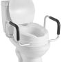 Kõrgendatud tualettiste VEVOR SC7060D-4A, käetugedega, 51,8 × 41 × 25,5 cm