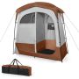 Tent room, 2-person, gray, 210.82 × 106.68 × 210.82 cm