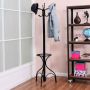 Coat rack, 12 hooks, Black, 54 × 54 × 190 cm