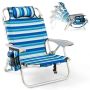 Beach chair, 62 × 80–101 × 80–29.5 cm