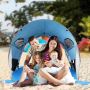 Beach tent, 3-4 people, 220.98 × 160.02 × 118.11 cm