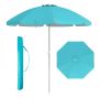 Beach umbrella, with sand anchor, Blue, Ø198 × 206 cm