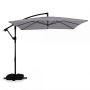 Sliding outdoor umbrella, 360° rotatable, Gray, 240 × 240 cm