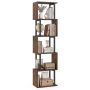 5-tier bookshelf, Black/brown and black/white, 38 × 147 × 23.5 cm