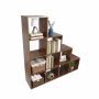 Eraldiseisev raamaturiiul Relaxdays 10052607.0, 10 avatud sektsiooni, 129,5 × 129,5 × 29 cm