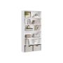 VASAGLE freestanding bookshelf, 3 compartments, White, 80 × 160.7 × 24 cm