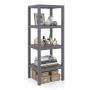 Floating shelf, 4 tiers, Gray, 38 × 99 × 32 cm