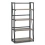 Foldable shelf, 4-tier, Brown, 59.7 × 116.8 × 30.5 cm
