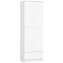 Põrandariiul AKORD CLP R60, 2 ust ja 1 sahtel, valge, 60 × 180 × 35 cm