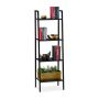 Põrandariiul Relaxdays 10026047_953, 4 astet, Must, 44 × 136 × 31,5 cm