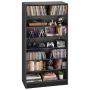 Отдельно стоящий стеллаж VEVOR DX0202-C250420S-01, 7 полок, Чёрный, 70 × 140 × 30 см