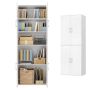 Eraldiseisev kapp VASAGLE OFC091WE01, 4 ust, 5 riiulit, Valge, 60 × 180 × 40 cm