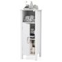 Bathroom cabinet with doors and adjustable shelf, 30 × 80 × 30 cm