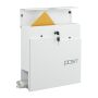 Postkast Relaxdays 10051241_49, ajalehesektsiooniga, 37 × 38 × 12 cm