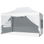Gazebo, 4-6 people, 10 × 14 × 10-10.6 ft