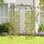 Plant Arbor, 12 Tubes, Black, 81 × 113 × 81 inches