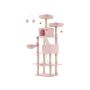 Cat scratching post 111x58.5x206cm., black/pink