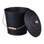 Tuhkaanum Relaxdays 10037815.0, 12 l, Must, 35,5 × 32 × 33 cm
