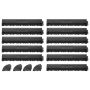 Комплект переходных кромок VEVOR PJGS-01, 11 деталей, Чёрный, 32 × 15 × 8,5 см