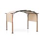 Pergola, adjustable canopy, Sand, 305 × 366 × 259 cm