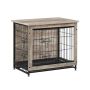Dog cage 69x51x60cm., black/light brown