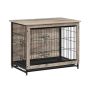 Dog cage 82.5x56x64cm., black/light brown