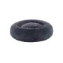 Pet bed with washable cover, dark grey