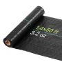 Umbrohutõkkekangas VEVOR, 1 tk, Must, 0,4 × 15,2 m