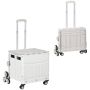 Shopping trolley Homcom 52x48x100cm., white