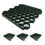 Пластиковые газонные решётки Relaxdays, 4 шт., 1 м², 4 × 50 × 50 см