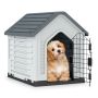 Plastic dog house, Grey, 66.5 × 52 × 60 cm