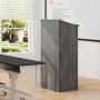 Podium stand, with shelf, Grey, 58 × 40 × 116.5 cm