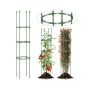 Tomato support trellis, 2 pcs., 3 heights, Green, Ø 12 × 56 in