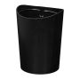 Paberikorv Relaxdays, 9 l, Must, Ø 23 × 30 cm