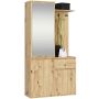 Комплект мебели для прихожей AKORD Furniture Factory ENTRO, дубовый, 95 × 183 × 35 см