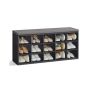 Esiku jalanõudepink VASAGLE LHS15WT, 15 sektsiooni, valgehall, 105 × 48 × 30 cm