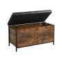 Esikupink Relaxdays 10052592.0, hoiuruumiga, pruun/must, 80 × 50 × 40 cm