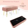 Entrance bench, with storage compartment, 78 × 42 × 36 cm