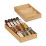 Maitseainehoidikute komplekt Relaxdays 10046355.0, 2 tk, kummalgi 3 sektsiooni, 20 × 5 × 38 cm