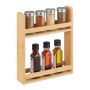 Maitseaineriiul Relaxdays 10051037.0, 2 riiulit, 25,5 × 30,5 × 6,5 cm