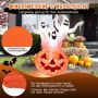 Inflatable Halloween decoration, pumpkin and 3 ghosts, 140 × 182 × 90 cm