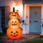 Inflatable Halloween Decoration, With LED Lighting, Black/Orange