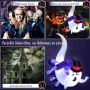 Inflatable Halloween decoration, ghost in demon's hand with LED lighting, 140x90x190 cm