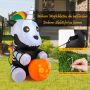 Inflatable Halloween decoration - unicorn with pumpkin, 100 × 130 × 150 cm