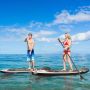 Inflatable paddle board, 3 fins, 335 × 75 × 15 cm