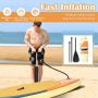 Inflatable paddle board, 320 × 75 × 15 cm