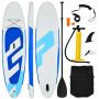Inflatable paddle board, with accessories, Blue