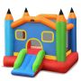 Bouncy castle, with slide, 273 × 273 × 228 cm
