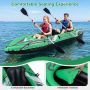 Inflatable PVC kayak, 3 air chambers, 2 places, 350.52 × 76.2 × 45.72 cm