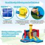 Inflatable children's castle, with slide and ball pool, 280 × 249 × 375 cm